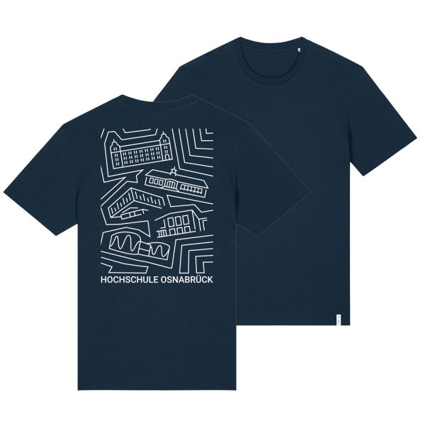 Unisex Organic T-Shirt, navy, backprint hsos