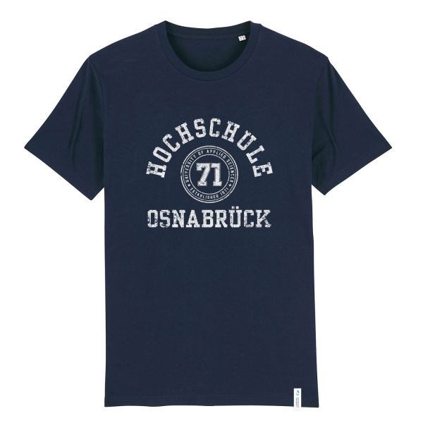 Herren Organic T-Shirt, navy, college