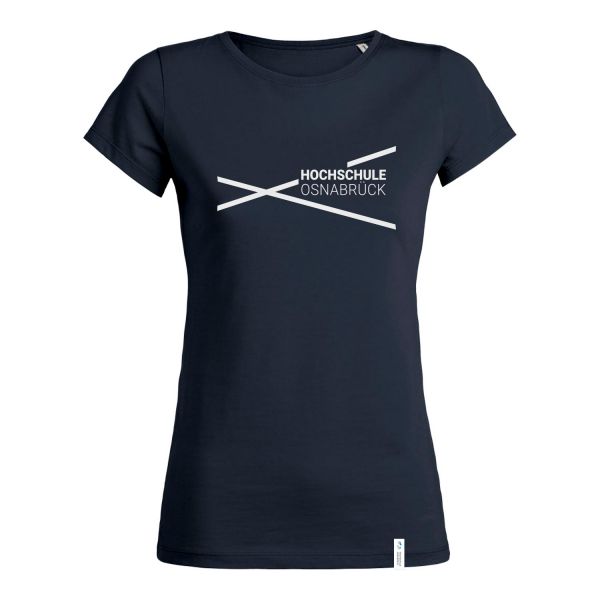 Damen Organic T-Shirt, navy, modern