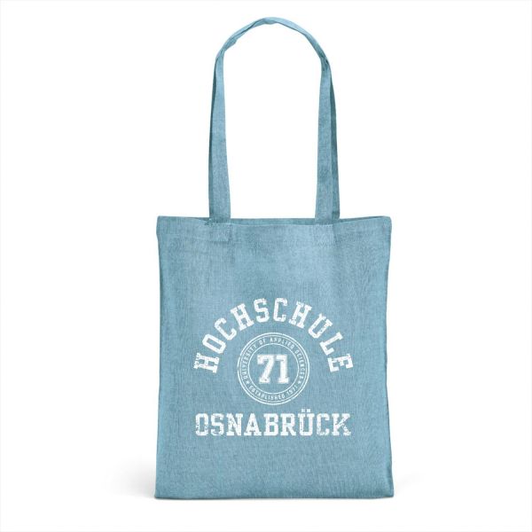 Baumwolltasche, light blue, college
