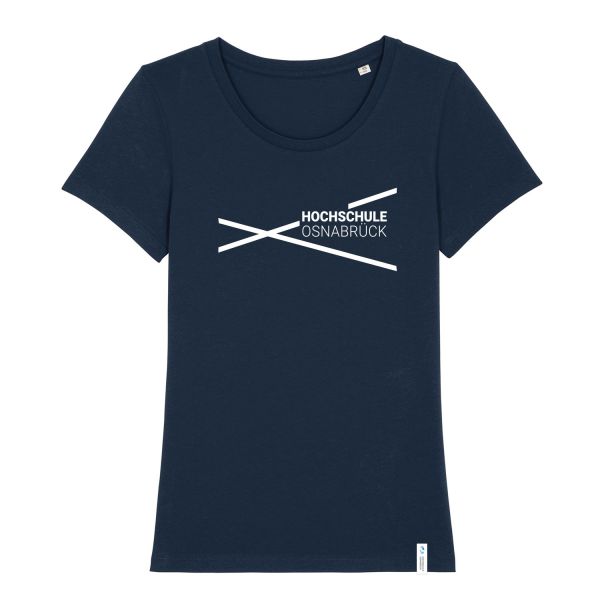 Damen Organic T-Shirt, navy, modern