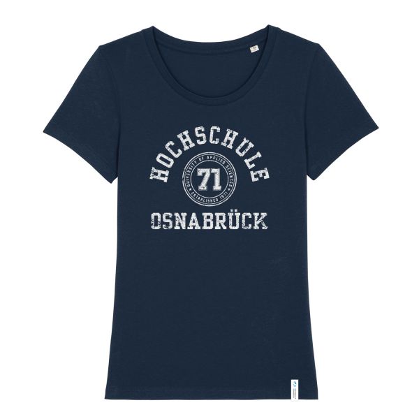 Damen Organic T-Shirt, navy, college